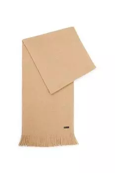 Шарф шерстяной с кистями BOSS