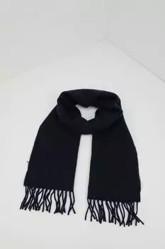 Шарф шерстяной с кистями HUGO