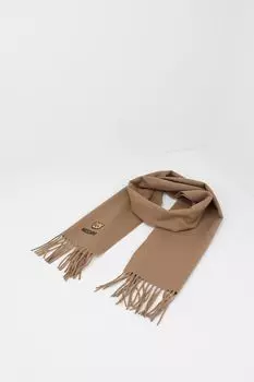 Шарф шерстяной с логотипом Moschino