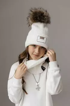 Шарф-снуд вязаный G'n'K