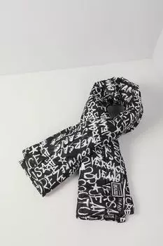 Шарф утепленный дутый с принтом VERSACE JEANS COUTURE