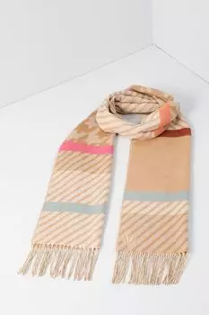 Шарф в клетку с бахромой Fraas