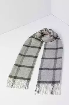 Шарф в клетку с бахромой Fraas
