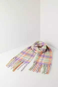 Шарф в клетку с кистями TOM TAILOR