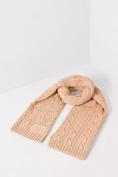 Шарф вязанный из смесовой шерсти BELUCCI