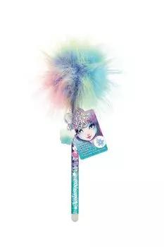 Шариковая ручка с меховым помпоном и подвеской Isadora Nebulous Stars