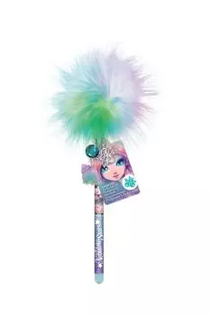 Шариковая ручка с меховым помпоном и подвеской Coralia Nebulous Stars