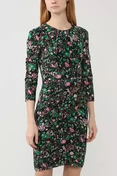 Шелковое платье мини с принтом WHISTLES