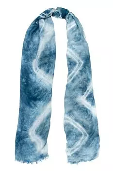 Шелковый палантин с принтом ELEGANZZA