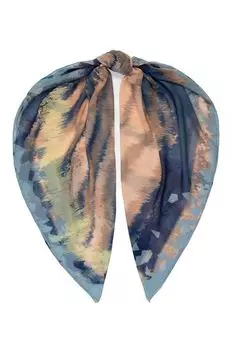 Шелковый платок с принтом ELEGANZZA