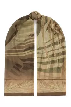 Шелковый платок с принтом ELEGANZZA