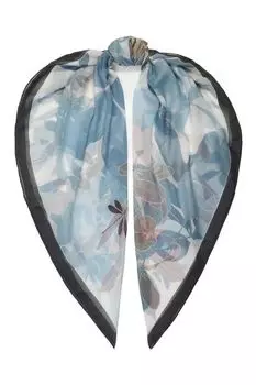 Шелковый платок с принтом ELEGANZZA