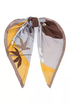 Шелковый платок с принтом ELEGANZZA