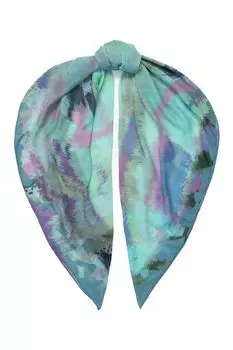 Шелковый платок с принтом ELEGANZZA