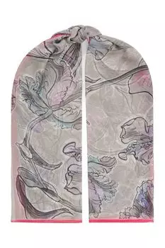 Шелковый платок с принтом ELEGANZZA