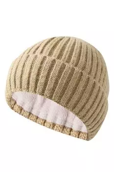 Шерстяная шапка с отворотом Panda&Elephant