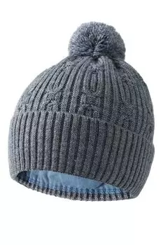 Шерстяная шапка с помпоном Panda&Elephant