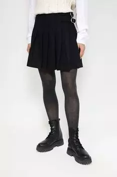 Шерстяная юбка в складку с хлястиками на боку Dunst