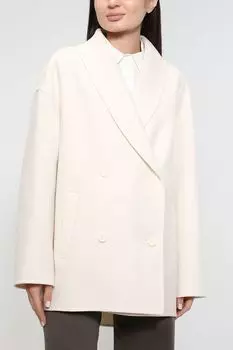 Шерстяное пальто однотонное SABRINA SCALA