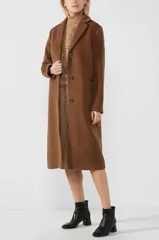 Шерстяное пальто с мохером SABRINA SCALA