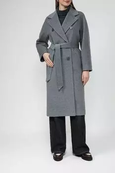 Шерстяное пальто с поясом SABRINA SCALA