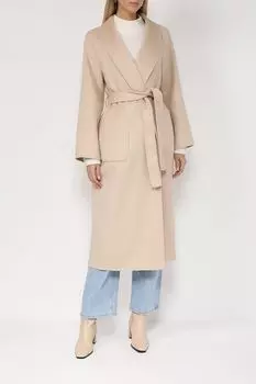 Шерстяное пальто с поясом SABRINA SCALA