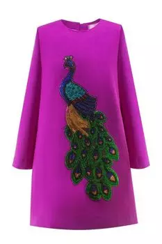 Шерстяное платье с принтом EVIKA KIDS