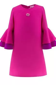 Шерстяное платье с пышными рукавами EVIKA KIDS