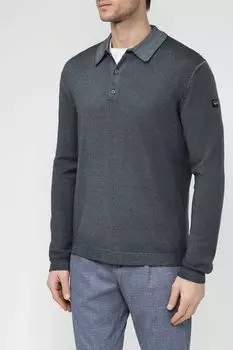 Шерстяное поло с длинным рукавом Paul & Shark