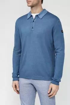 Шерстяное поло с длинным рукавом Paul & Shark