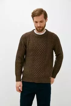 Шерстяной джемпер фактурной вязки MARCO DI RADI