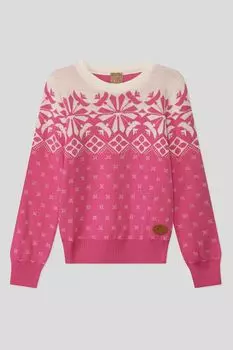 Шерстяной джемпер с узором Wool&Cotton