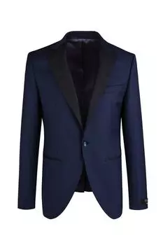 Шерстяной пиджак с контрастами лацканами DIGEL