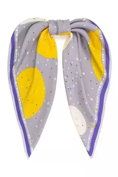 Шерстяной платок с принтом ELEGANZZA