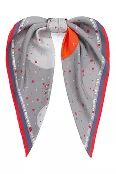 Шерстяной платок с принтом ELEGANZZA