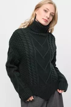 Шерстяной пуловер крупной вязки BELUCCI