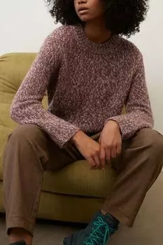 Шерстяной пуловер с круглым вырезом Marc O'Polo