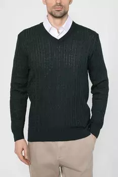 Шерстяной пуловер с узором косы MARCO DI RADI