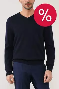 Шерстяной пуловер с V-образным вырезом D.Molina