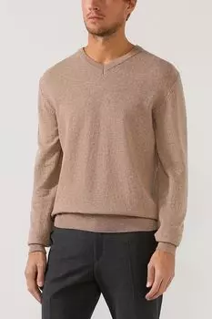 Шерстяной пуловер с V-образным вырезом D.Molina