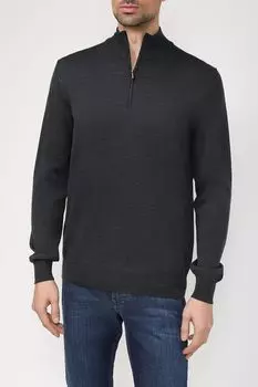 Шерстяной пуловер с воротником на молнии DIGEL