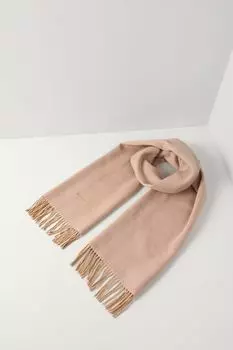Шерстяной шарф с кистями Calvin Klein