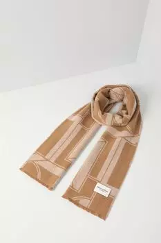 Шерстяной шарф с принтом Marc O'Polo