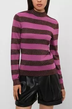 Шерстяной свитер в полоску BOSS