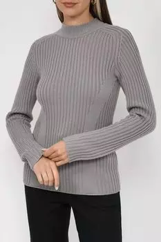 Шерстяной свитер в рубчик Calvin Klein