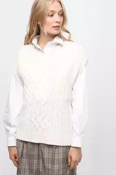 Шерстяной жилет крупной вязки BELUCCI