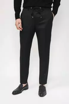 Шерстяные брюки со стрелками BOSS