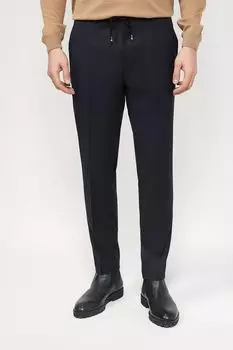 Шерстяные брюки со стрелками BOSS