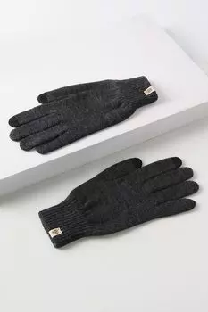 Шерстяные перчатки с металлизированной нитью ROECKL