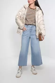 Широкие джинсы на высокой талии Comma